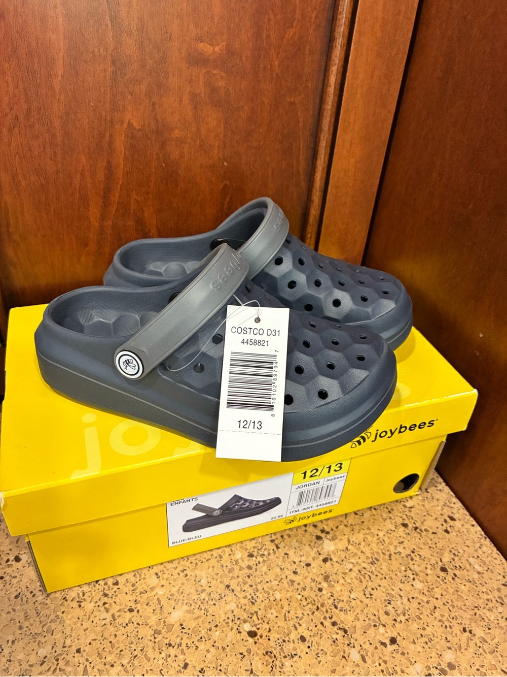 NWT Joybees Jordan Kids Clogs Size 12/13 Navy Blue w/ Box